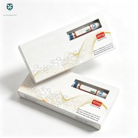 Boîte cadeau magnétique personnalisée pour cosmétiques, emballage de stylos gaufrés.