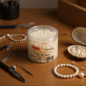 ลูกปัดมุก ILAN 18 มม. 80 กรัม สีขาว สำหรับทำเครื่องประดับ - Product Image 2