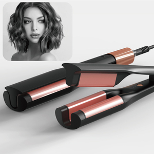 2 en 1 Wave Big Barrel Deep U Hair Crimping Iron Rizador Waver Hair Curler PTC Calentadores rizador - Product Image 2