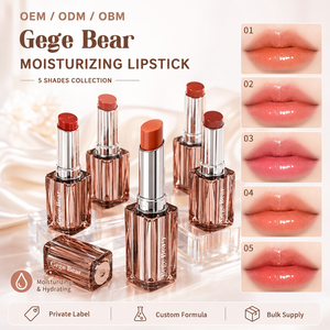 ลิปสติก Gege Bear ขายส่ง เครื่องสำอาง ลิปสติกเนื้อกลอส กันน้ำ ติดทนนาน ลิปสติกวีแกนเพื่อความงาม - Product Image 1