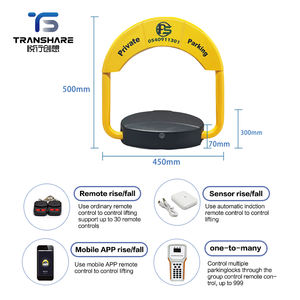Barreras automáticas para estacionamientos, bloqueadores de estacionamiento reforzados, barrera de control de acceso para vehículos sin estacionamiento permitido - Product Image 3