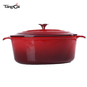 Vente <span class=keywords><strong>en</strong></span> gros de casseroles <span class=keywords><strong>en</strong></span> <span class=keywords><strong>fonte</strong></span> vintage 7QT, grande casserole <span class=keywords><strong>en</strong></span> <span class=keywords><strong>fonte</strong></span> avec poignées larges, résistante au four jusqu'à 550 degrés °   F fonctionne <span class=keywords><strong>sur</strong></span> toutes les cuisinières - Product Image 5