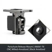 Mécanisme de dégagement de crochet de chargement pour drone CNC Al7075, système de largage de charge utile, livraison par servo, UAV de levage lourd, pièces personnalisées OEM