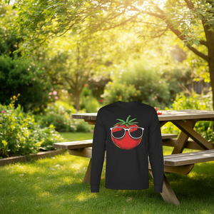 T-shirt à manches longues unisexe taille adulte grande taille Tomato Sunglasses, vêtement promotionnel - Product Image 3