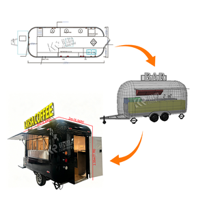Remorque entièrement équipée de qualité supérieure, camion de restauration commercial américain, cuisine mobile en acier inoxydable, chariot à café avec numéro d'identification de véhicule (VIN) DOT - Product Image 3