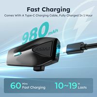 Interphone Bluetooth ASMAX S2 interphone de conférence bidirectionnel pour moto, interphone pour moto