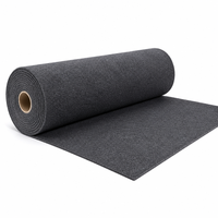Tapis en polyester non tissé aiguilleté en velours, en rouleau, rectangulaire, pour allée d'exposition extérieure