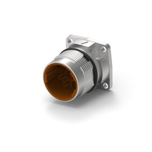 Connector Cable-to-Panel Screw <b>Terminals</b> Circular Connector Receptacle Zinc Alloy PBT GF Shielded 3000 Ohms BEGA127NN00000205000 - Product Image 2