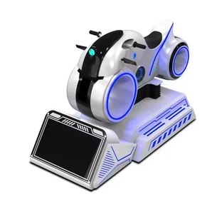 เครื่องเกมแข่งรถมอเตอร์ไซค์สีขาวเสมือนจริงแบบหยอดเหรียญ 9D ราคาดี - Product Image 2