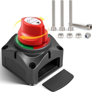 Interrupteur de déconnexion de batterie automobile 12V-48V, trois positions, coupure moteur pour bateau, camping-car, contrôle de puissance - Product Image 1