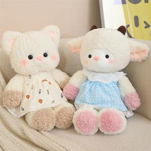 Peluche de Animales de Peluche Suaves de 19.6 Pulgadas, Osito de Peluche, Muñeca de Oveja Pequeña, Regalo de Cumpleaños para Niña - Product Image 1