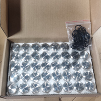 Interrupteur à bouton-poussoir à tête bombée en acier inoxydable/aluminium de 19 mm, arrêt d'urgence, rouge, sécurité, contact NF, 10A 250V AC