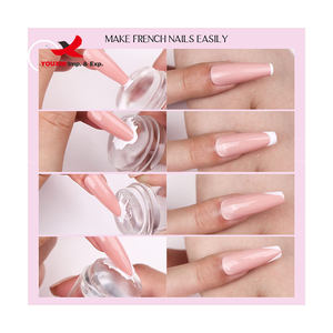 Tampon à ongles en silicone transparent, grattoir, tampon à ongles transparent, outils de manucure pour l'impression de vernis à ongles, tampon à ongles en gelée - Product Image 6