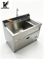 Elektrische groentewasmachine Fruit- en groentereinigingsmachine met efficiënte watercirculatie