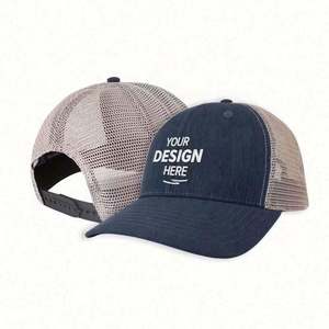 2024 New Custom High Crown Curved Brim Leather <b>Patch</b> Embroidery Side Logo Mesh Trucker Cap Hip Hop Winter Appropriate for Beach - Product Image 3