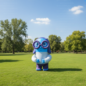 Mascota inflable gigante LED de Sadness de <span class=keywords><strong>Inside</strong></span> <span class=keywords><strong>Out</strong></span> para fiestas infantiles/eventos temáticos de películas/exhibiciones minoristas/cabinas de fotos/ventas - Product Image 3