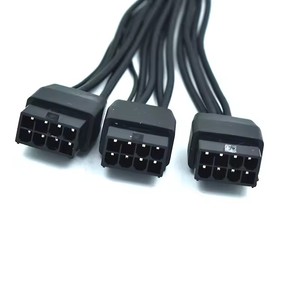 Cable adaptador de tarjeta gráfica de 3x8 pines a 16 pines (12+4 pines) 16AWG PCIE 5.0 12VHPWR para RTX 4080 <span class=keywords><strong>3090TI</strong></span> <span class=keywords><strong>4070Ti</strong></span> - Product Image 2