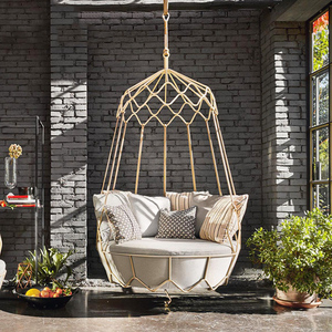 Jardin rotin balançoire chaise d'oeuf suspendu mobilier d'extérieur - Product Image 5