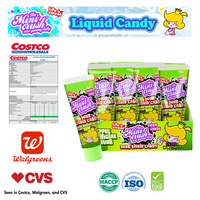 Bonbons goutte à saveur de pomme en gros Bonbons à faible teneur en sucre Bonbons liquides aigre-doux et fruités