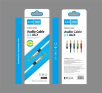 Vente en gros 3.5MM mâle à mâle stéréo voiture Aux câble Jack 3.5 câble audio pour voiture téléphone téléphone portable casque et haut-parleur