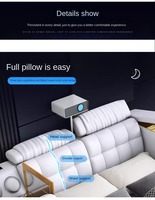 Lit King Size Design Intelligent avec Massage, Projecteur, Système Audio Sans Fil, Coffre-Fort, Meubles de Chambres à Coucher