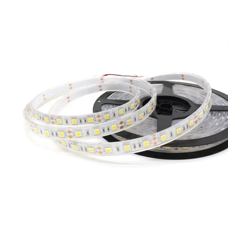 IP68 su geçirmez LED şerit 5M 5050 SMD 300 LED esnek RGB/sıcak beyaz/beyaz ışıklar