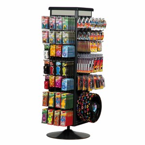 Durable Free Standing <strong>Spinner</strong> <strong>Rack</strong> Durable <strong>Pegboard</strong> Hooks Keychain Fridge Magnet <strong>Display</strong> <strong>Rack</strong> - Product Image 1