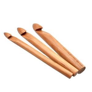Chunky Jumbo Bamboo Large Crochet Hooks 15mm 20mm 25mm <strong>Yarn</strong> Knitting Hook Needlework Bamboo <strong>Needles</strong> - Product Image 1