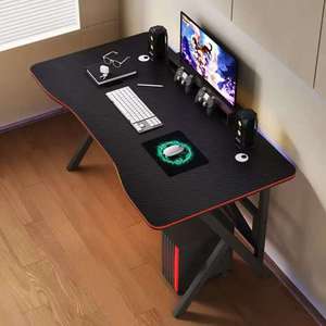 Bureau <span class=keywords><strong>d</strong></span>'ordinateur de bureau en bois moderne usage domestique chambre e-sports bureau de jeu bureau étude <span class=keywords><strong>location</strong></span> plat minimaliste - Product Image 3