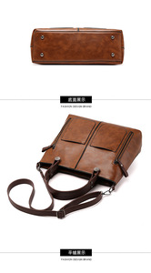 Sacs vintage pour femmes, sacs messager, sacs fourre-tout en cuir PU, sacs à main de créateur, sacs à bandoulière décontractés - Product Image 4