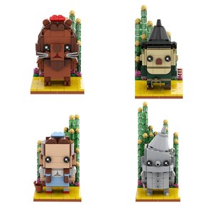 Funbuild Wizard of Oz tòa nhà khối thiết lập sư tử Dorothy Gale tin woodman/tin người đàn ông bù nhìn mô hình brickeadz gạch đồ chơi - Product Image 2