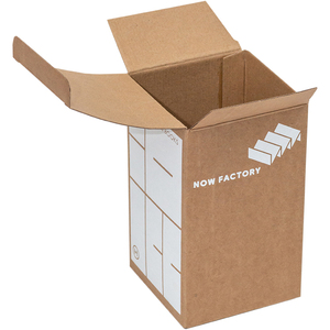 Scatola di imballaggio singola ondulata personalizzata addensata materiale ecologico e scatola di carta pieghevole - Product Image 4