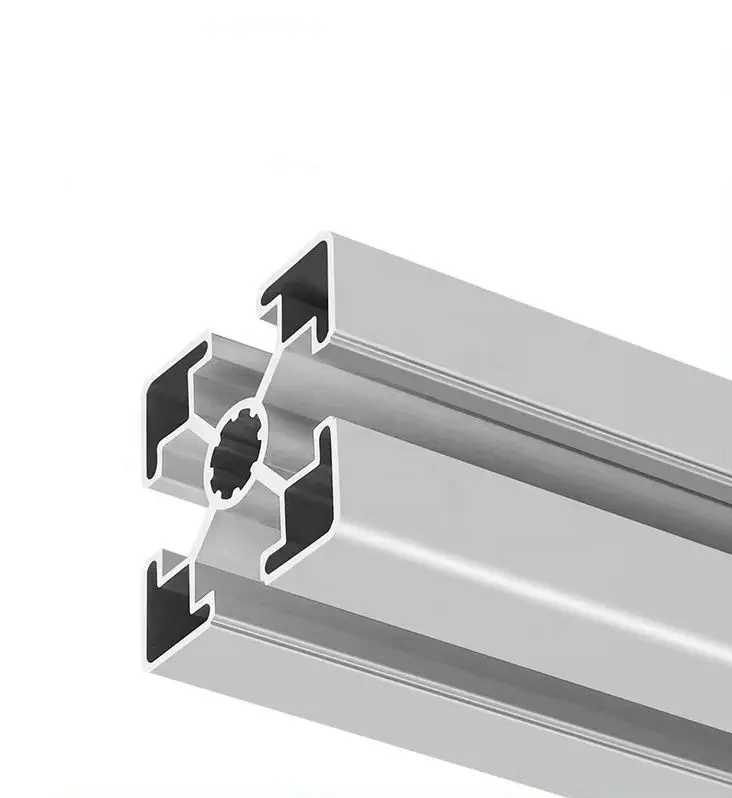 מותאם אישית 4545F 6063 T5 כסף אנודייז CNC מעובד חלקי אלומיניום מחוסמת בציפוי אבקה הצעה כיפוף חיתוך