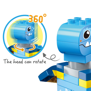 2025 Trẻ Em Mới Giáo Dục Tự Làm Khủng Long Lớn Mảnh Khối Đồ Chơi Lắp Ráp 32Pcs Gốc Động Vật Lớn Khối Xây Dựng Đồ Chơi - Product Image 2