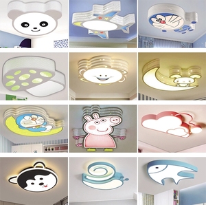 Lámpara de Techo LED de 48w y 500mm, Lámpara de Techo con Forma de Conejo para Dormitorio Infantil, Lámpara de Techo de Dibujos Animados con Forma de Animal, Lámpara de Techo LED con Forma de Luna y Estrella - Product Image 2