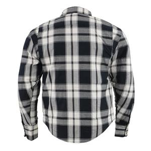 Camisa de franela con cremallera de algodón 100% personalizada para hombre, cubierta informal transpirable para motocicleta, cuello vuelto con botones para Primavera de algodón completo - Product Image 3