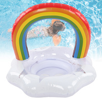Bouée de natation pour bébé, arc-en-ciel, gonflable, avec siège de sécurité