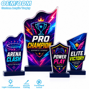 Trophée en acrylique personnalisé gravé en gros avec texte et logo sur mesure pour <span class=keywords><strong>cadeau</strong></span> de <span class=keywords><strong>retraite</strong></span> - Product Image 1