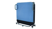 Lit pliant portable avec coussin moelleux, lit d'appoint pliable avec roulettes pour appartement et hôtel, bleu, rouge, Uetco