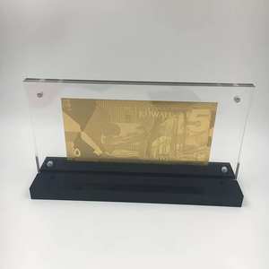 Kuwait 5 Dinars <strong>Pet</strong> 24k Gold Banknote with Clear Relief Image for Business Gifts and Money Collection - Product Image 4