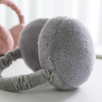 Automne hiver pliant Hamburger cache-oreilles mignon coréen Portable cache-oreilles nouveau résistant au froid Anti-gel en peluche oreilles pour les étudiants