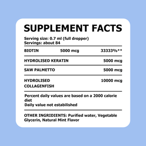 Beauty Supplement Biotin <b>Liquid</b> Drops with <b>Vitamin</b> B and Fish Collagen for Skin Whitening Improve Skin Hydration Drops - Product Image 2