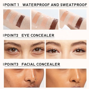 Custom Logo Face Makeup High Pigment <strong>Concealer</strong> Cream Contour Vegan Cruelty Free Waterproof Full <strong>Coverage</strong> <strong>Concealer</strong> Private Label - Product Image 5