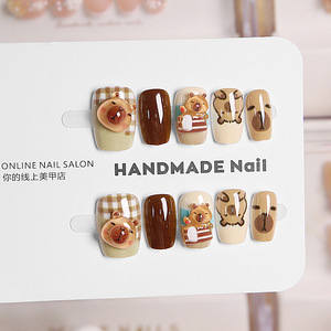 E014 Zhejiang Pegatinas <span class=keywords><strong>de</strong></span> <span class=keywords><strong>Uñas</strong></span> Infantiles Adorables y <span class=keywords><strong>de</strong></span> Moda <span class=keywords><strong>para</strong></span> <span class=keywords><strong>Niñas</strong></span>, Diseño <span class=keywords><strong>de</strong></span> Dibujos Animados en 3D, Oso Dormilón - Product Image 4