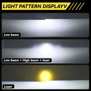 E201 DGLS 120W RHD/LHD 12V 10000LM 6000K ip68 voiture double lentille bi-led projecteur 3.0 pouces bi led projecteur laser - Product Image 5