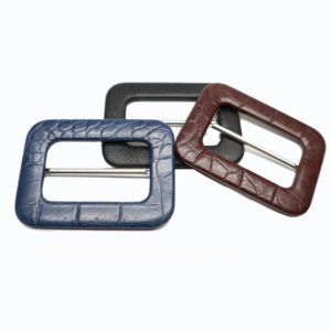 <span class=keywords><strong>Boucle</strong></span> de <span class=keywords><strong>ceinture</strong></span> en métal recouverte de <span class=keywords><strong>cuir</strong></span> véritable - Product Image 3