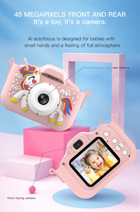 Appareil photo numérique pour enfants OEM&ODM avec écran LCD de 2,0 pouces, double objectif, 24MP, design de dessin animé, pour garçons et filles - Product Image 3