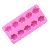 Moule à gâteau en silicone 3D en forme de patte de chat, sans BPA, jetable, pour savon, pudding, gâteau au fromage et bougie en résine - Résistant au four