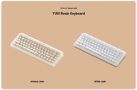 Akko YU01 Transparent Keycaps 65% Mechanical Keyboard Hot Swappable Gaming RGB Backlit for 5.0 2.4G Wireless 1000Hz