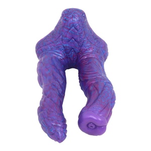 LUUK Fantasy Dragon Double Head <b>Dildo</b> With Sucker Anal Sex Toys Lesbian Masturbator Butt Plug Soft Silicone Colorful Sex Toy - Product Image 4